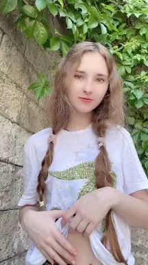 Trying to hide behind a t-shirt