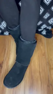 Removing these fuzzy socks from my sweaty boots.