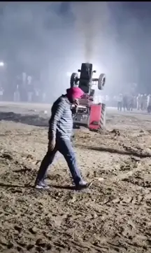 Tractor Stunt gone Wrong