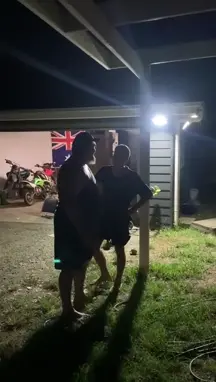 Man deals with trespasser