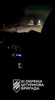 1st Mechanized Battalion of the 3rd Separate Assault Brigade destroying a Russian camp in the direction of Bakhmut.