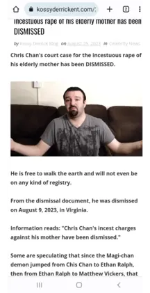 Was trying to read about Chris getting away with it and found this article with a wrong picture of Chris…